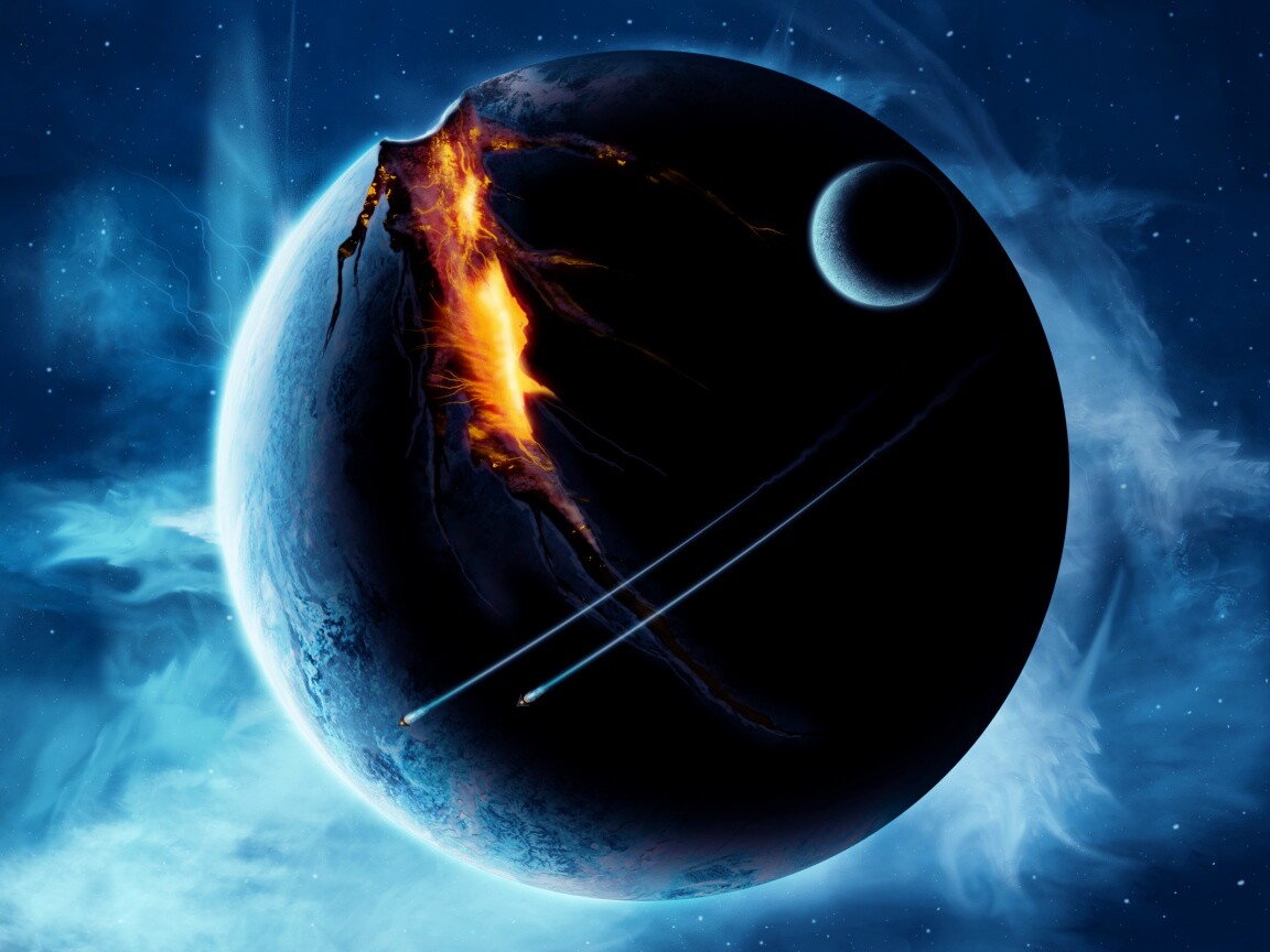 Эвакуация с гибнущей планеты обои