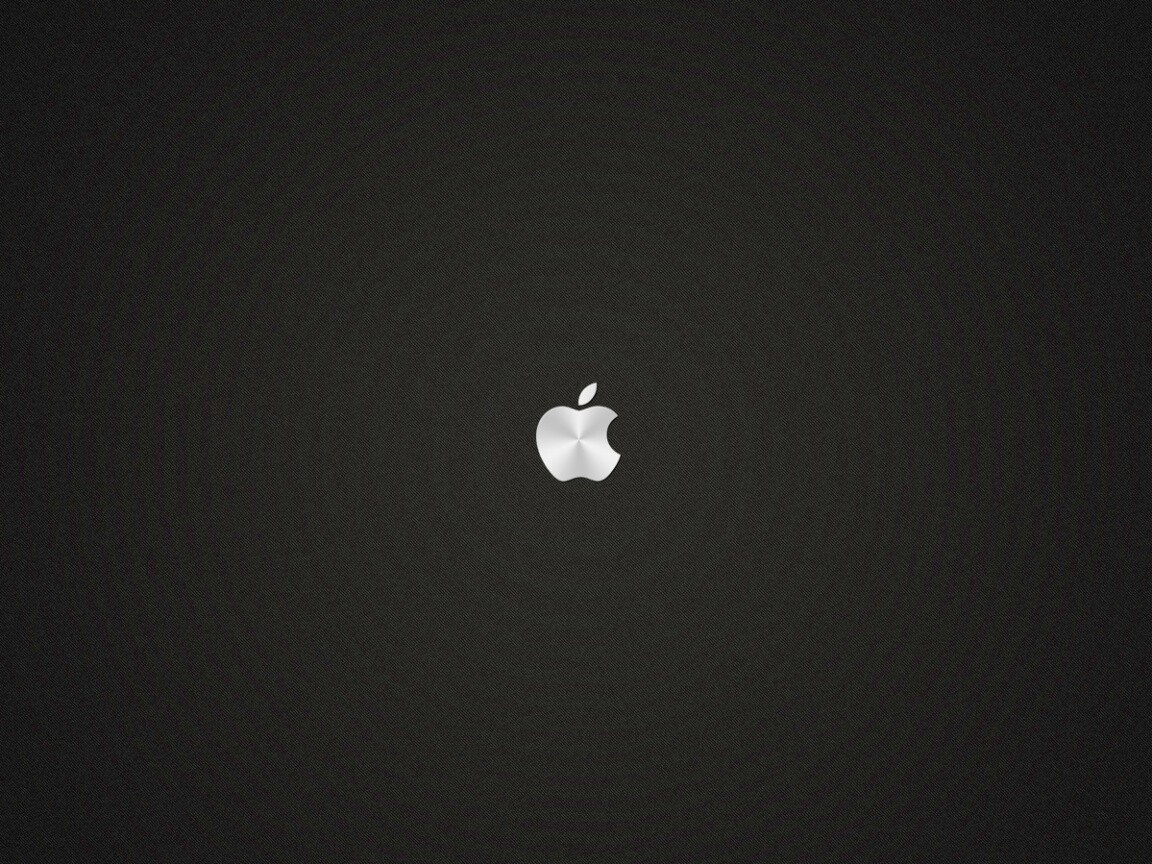 Темный фон - светлое яблоко обои