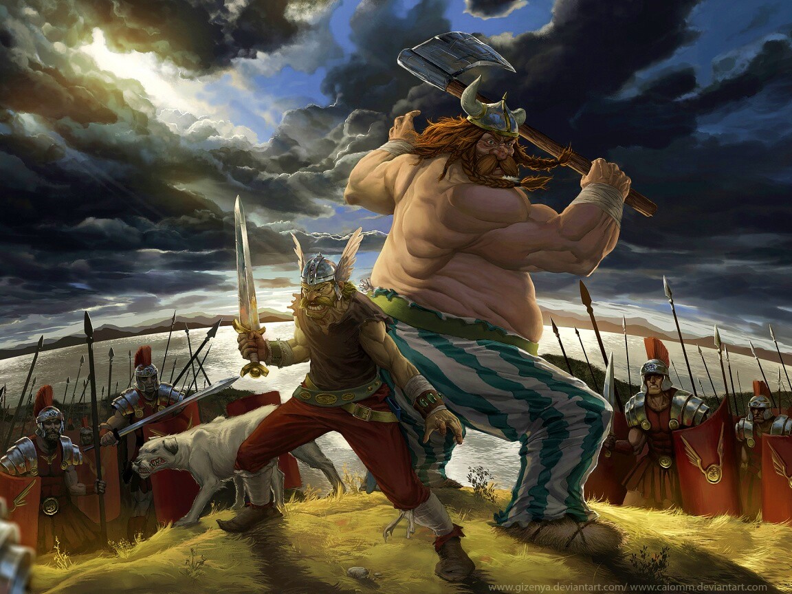 Астерикс и Обеликс по взрослому обои