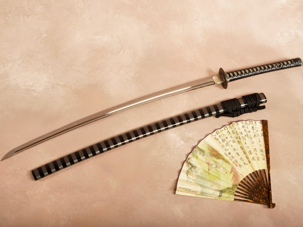Катана и веер обои