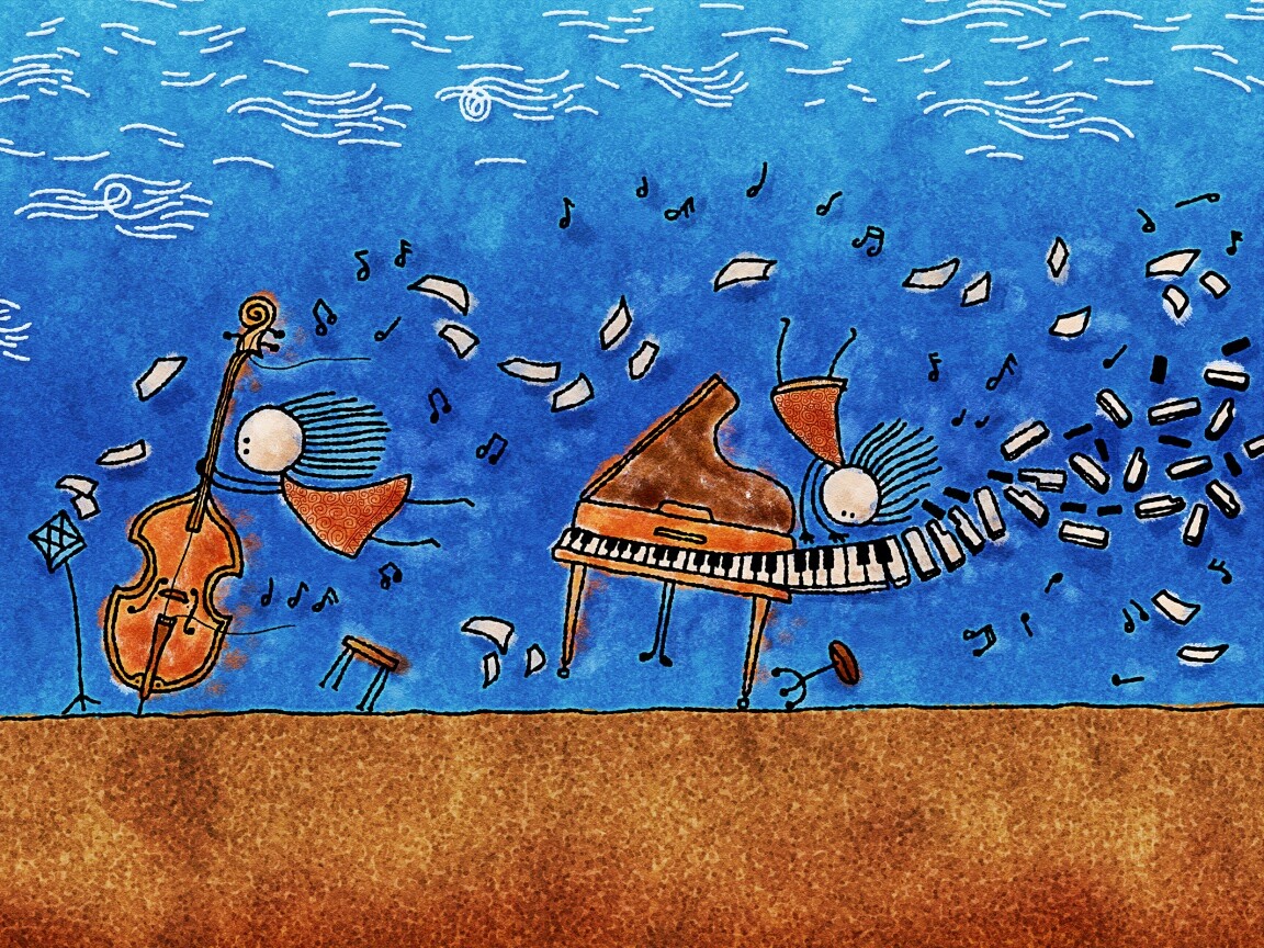 Воздушная инструментальная музыка обои