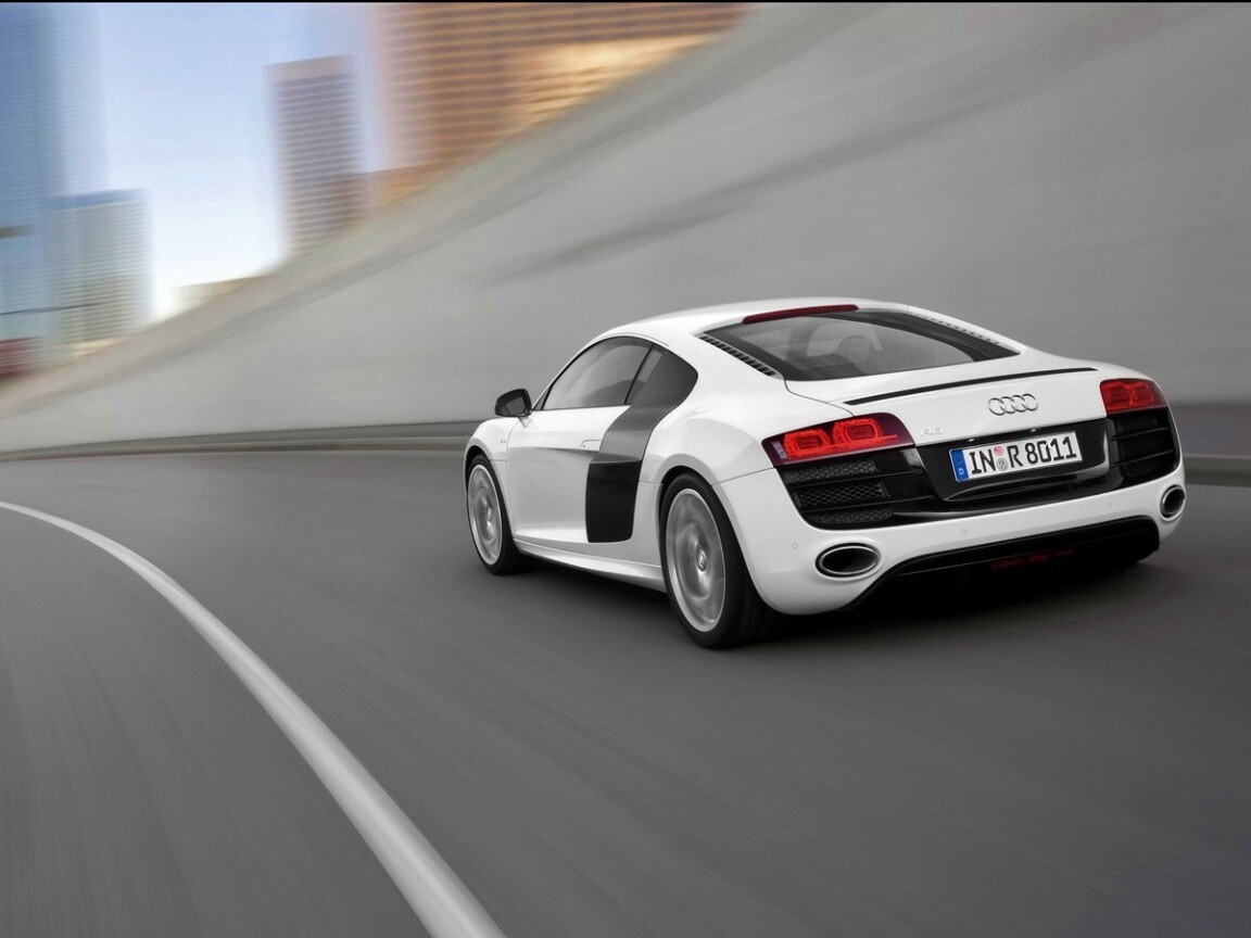 Ауди вид сзади обои
