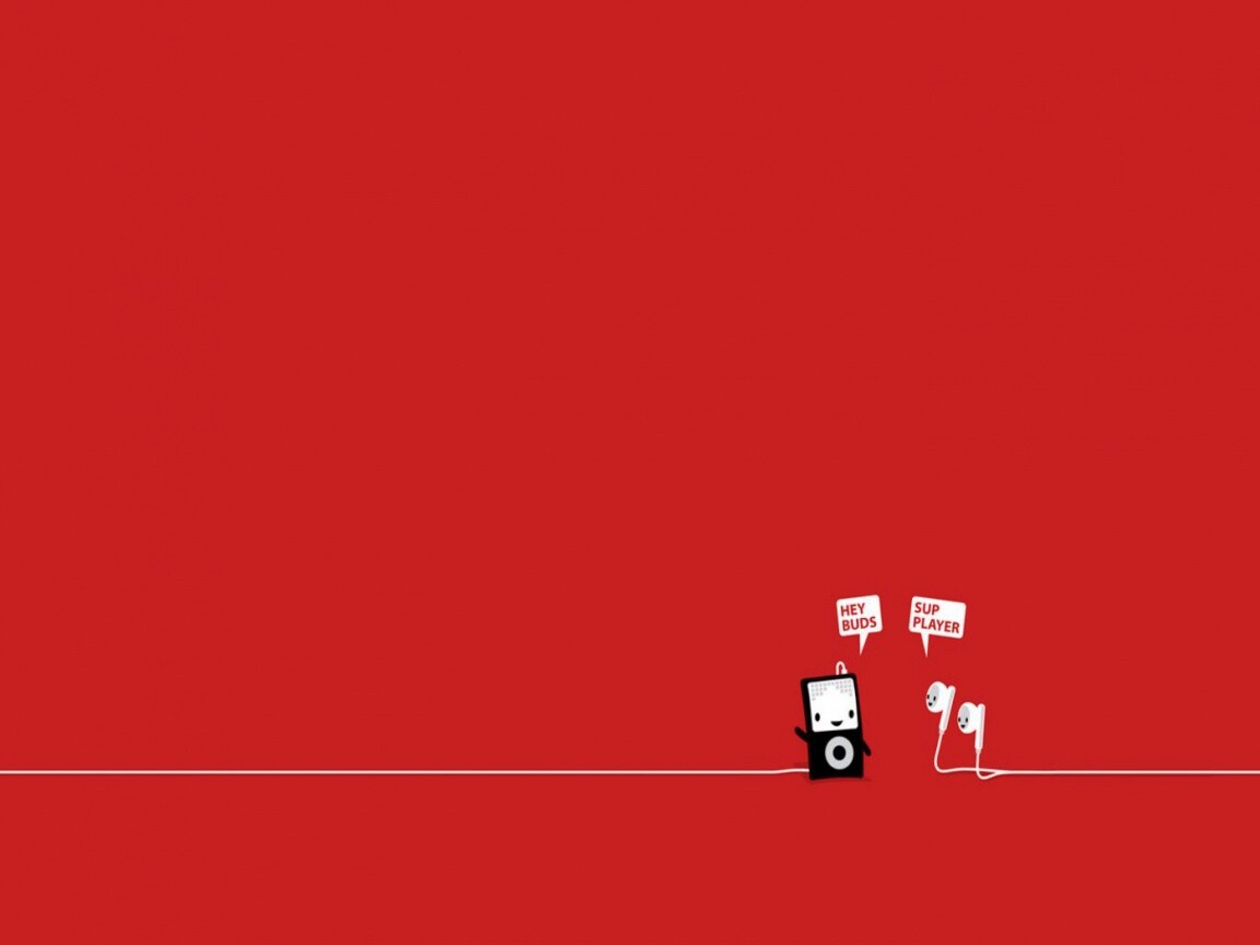 Плеер и наушники обои