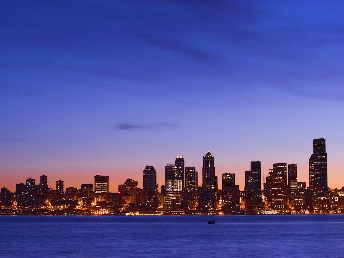 Пейзаж Сиэтла обои
