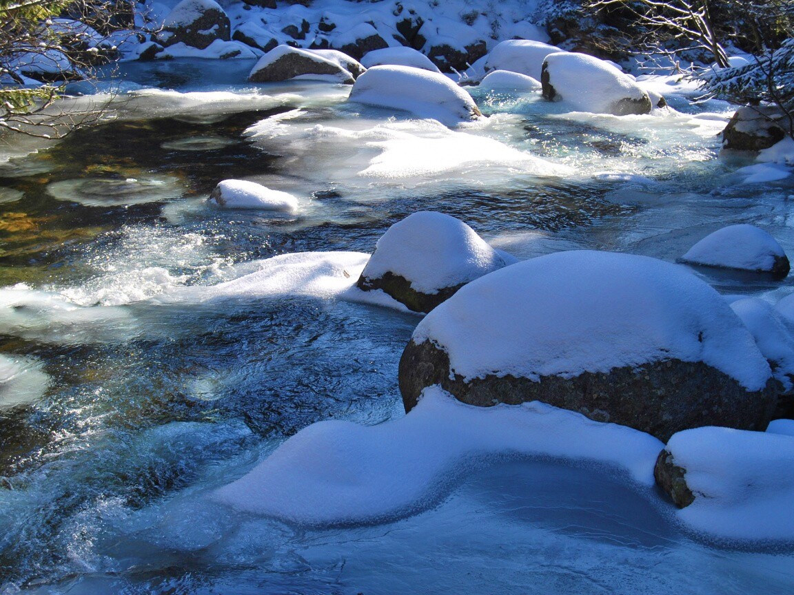 Замёрзжая речка обои