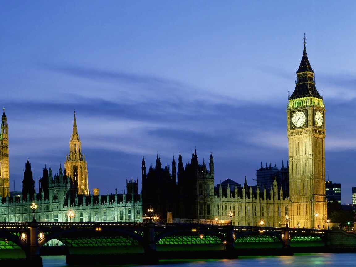Биг Бен и здание парламента ночью обои