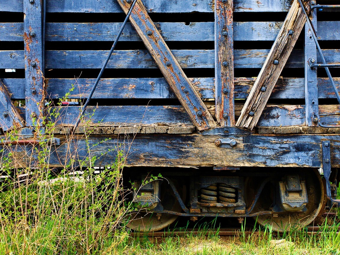 Старый грузовой вагон обои