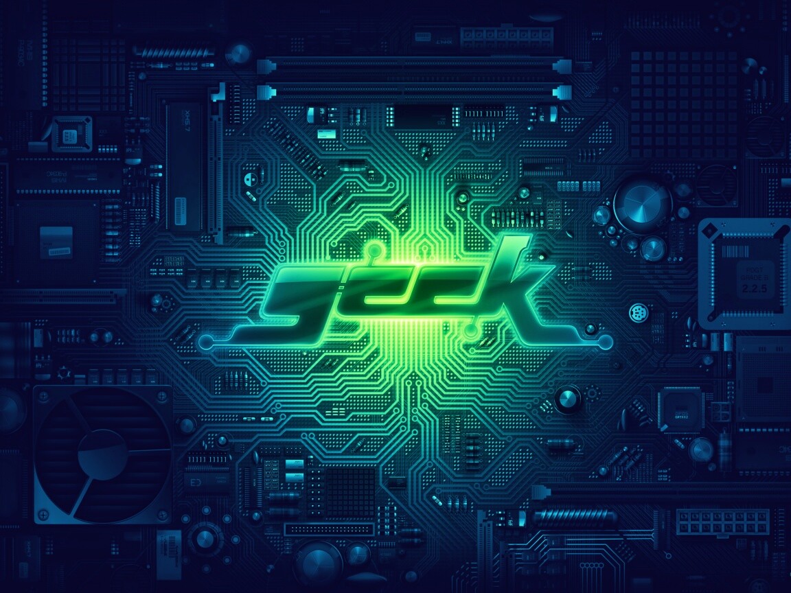 Печатная плата Geek обои