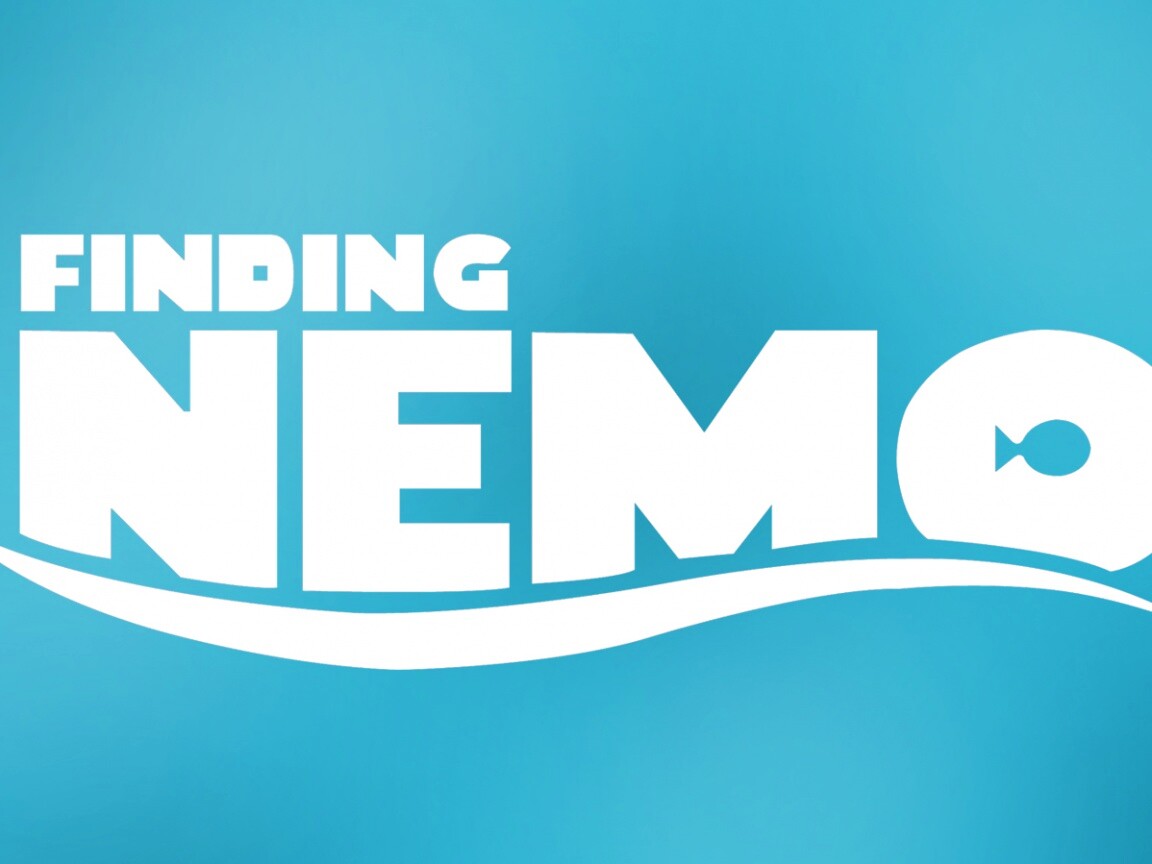Надпись "В поисках Немо" обои