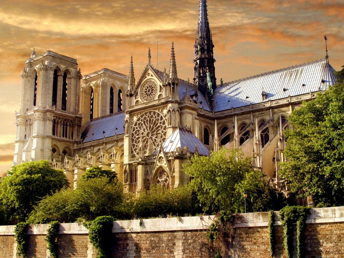 Собор парижской Богоматери обои