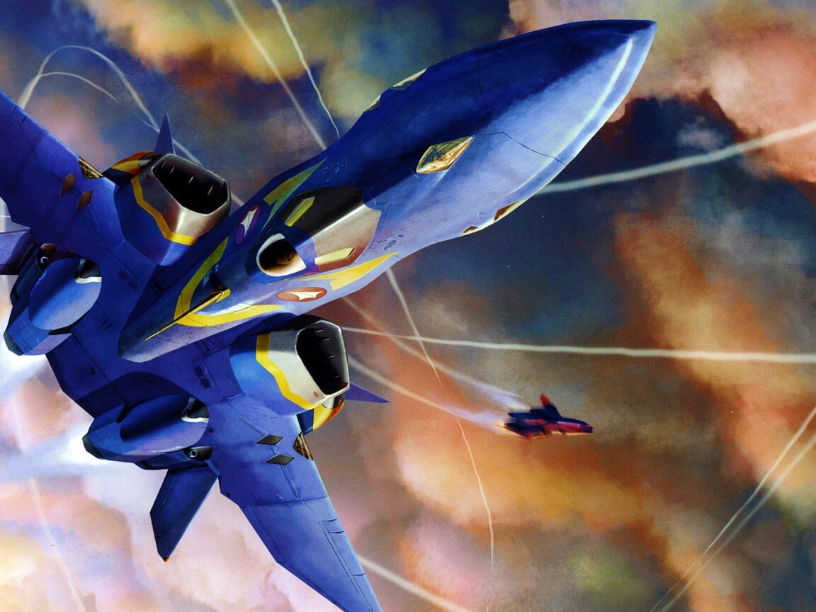 Фантастический самолёт делает бочку обои