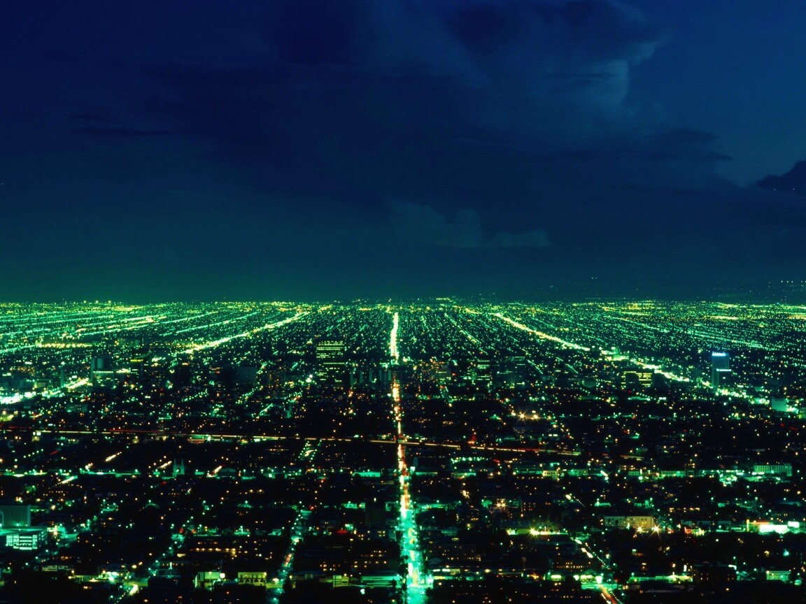 Вид на город с высоты обои