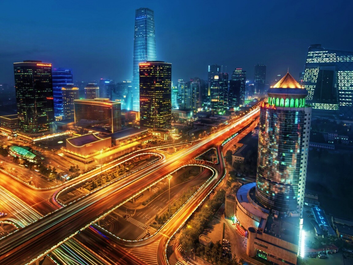 Городская развязка обои