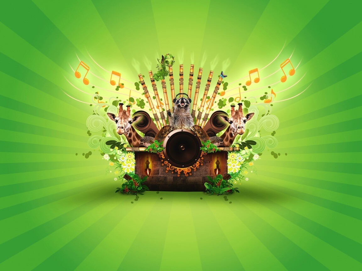 Музыка джунглей обои
