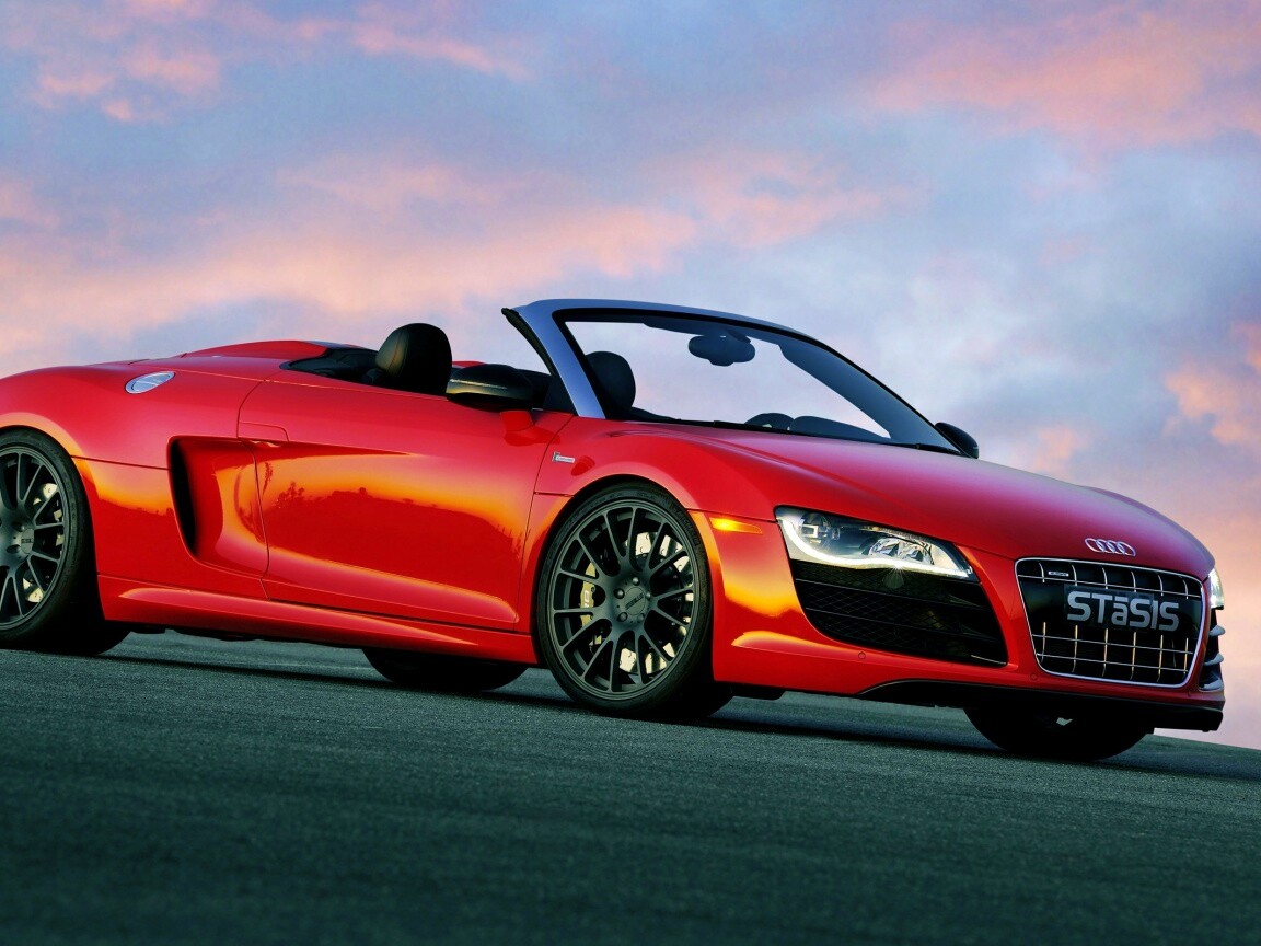 Красная Audi обои
