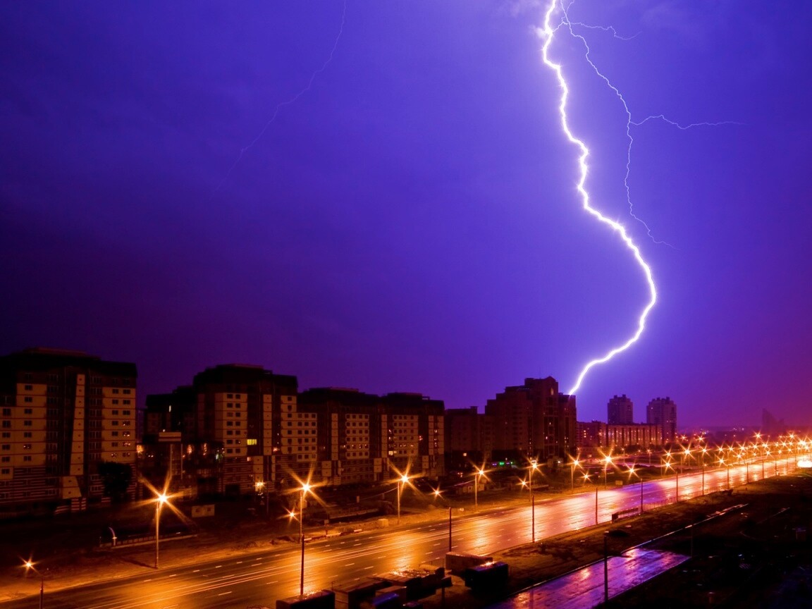 Молния обои