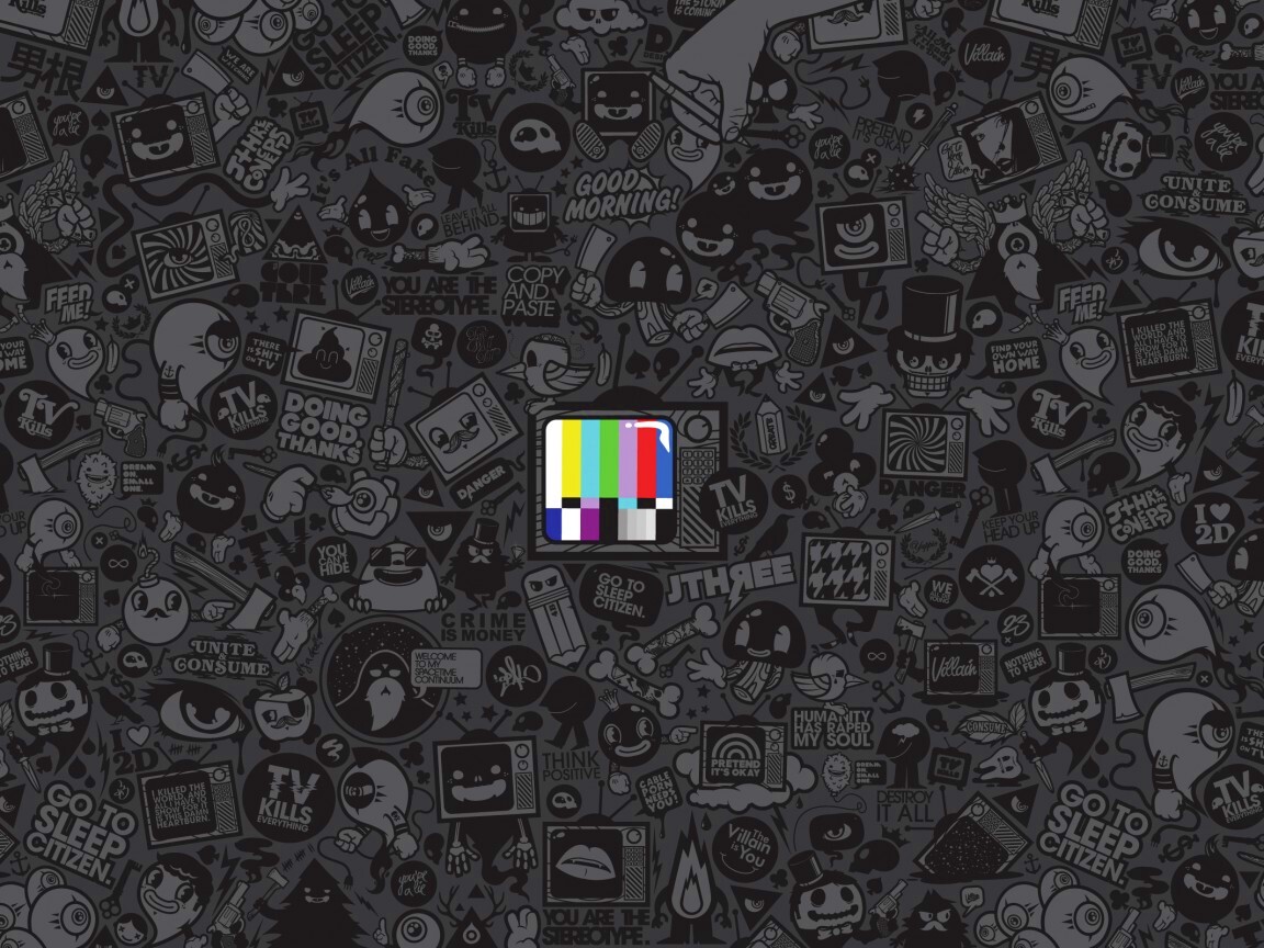 Телевидение убивает всё! обои