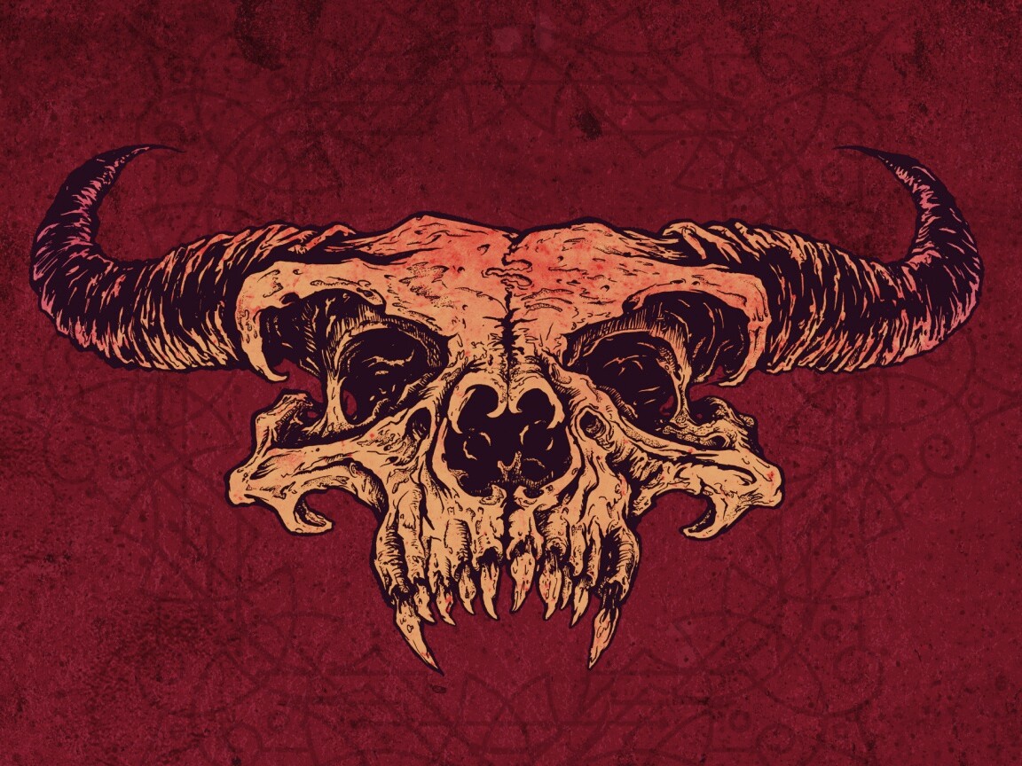 Череп дьявола обои