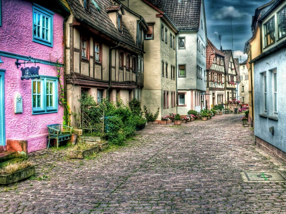 Старый городок обои