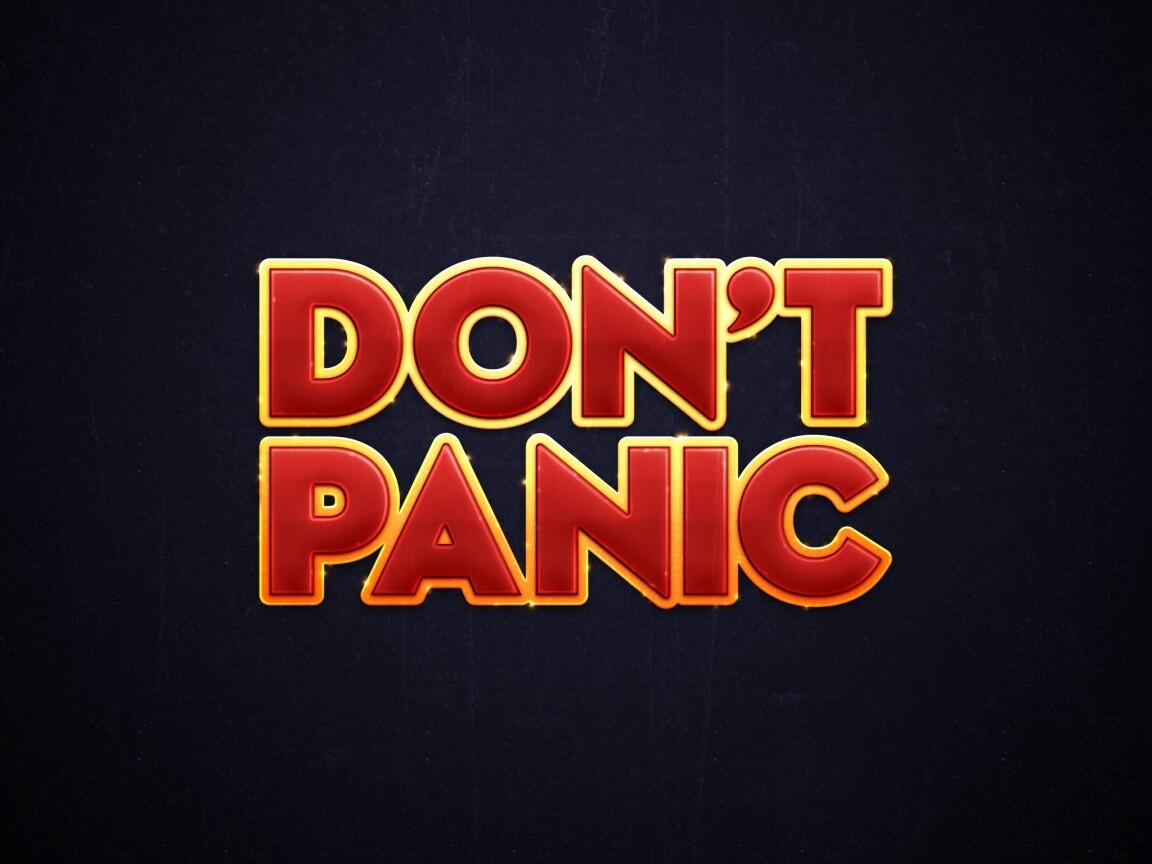 Не паникуй обои