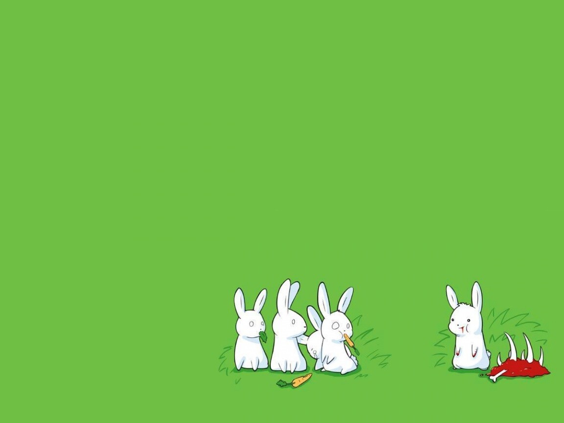 Заяц-каннибал обои