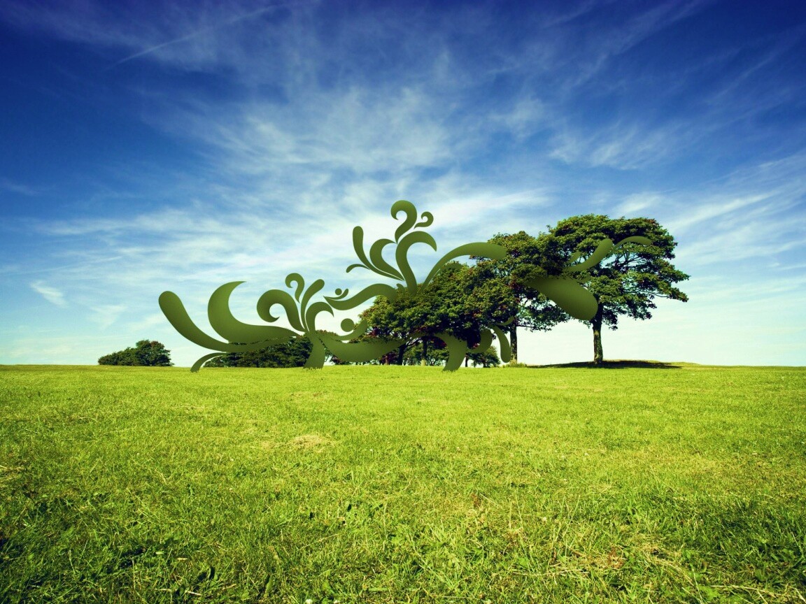 На равнине обои