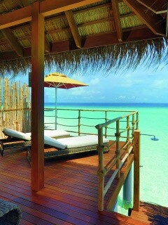 Домик на пляже обои