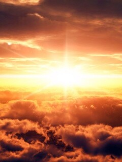 Небеса и солнце обои