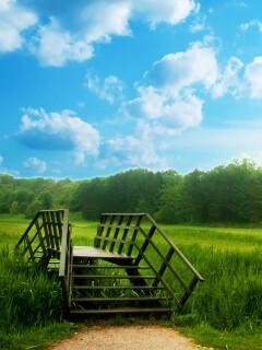 Мостик обои