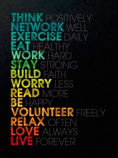 Think possitively обои