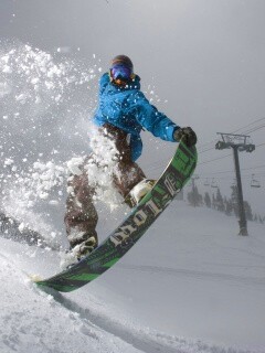 Сноубордист обои