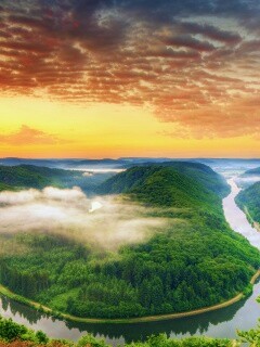 Кривая река обои