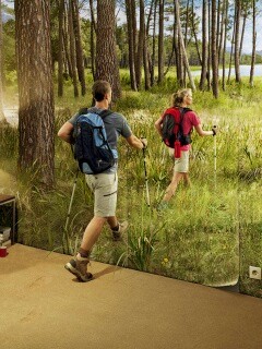 Реклама фотообоев обои