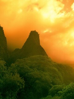 Заросшие джунглями горы обои