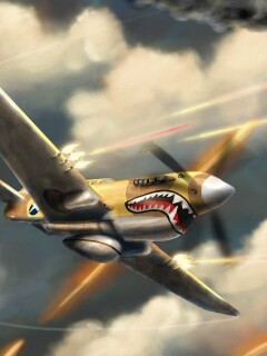 Истребитель акула обои