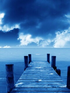 Деревянный причал обои