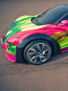 Раскрашенный спорткар ситроен обои