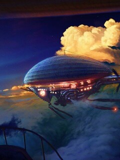 Инопланетный дирижабль обои