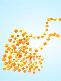 Сердце из кубиков обои