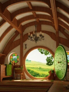 Дом хоббитов обои