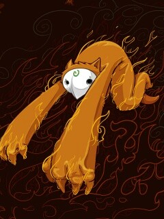 Огненный монстр обои