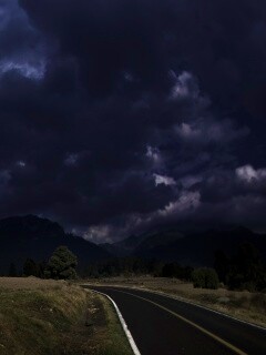 Чернеющее небо обои