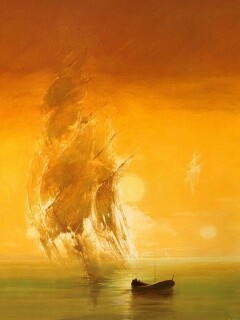 Призрачный парусник обои