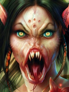 Эльфийка монстр обои