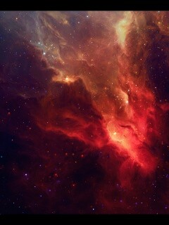 Красная туманность обои