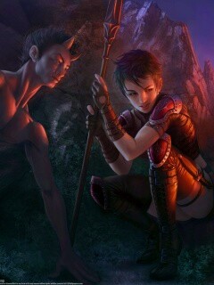 Девушка и сильван обои