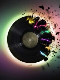 Разрывающийся винил обои