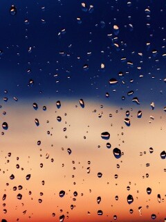 Капли на стекле обои