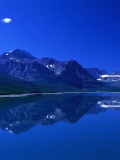 Синее горное озеро обои