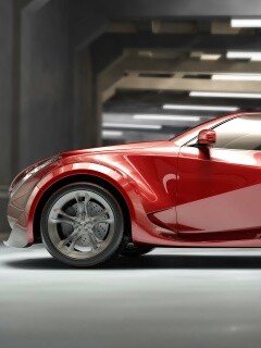 Красный концепт обои